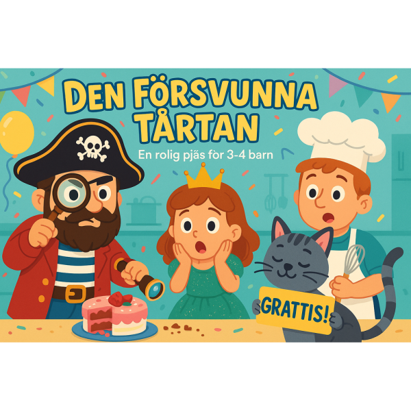 Pjäs - Den försvunna tårtan