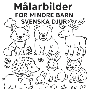 Målarbilder svenska djur
